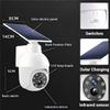 360-Degree Ultra-Bright Solar Light, Dummy CCTV Camera, Outdoor Motion Sensor Spotlight, IP66 Waterproof FloodLights, Wireless Decoy Fake PTZ Dome Security Camera for Porch Garden Patio Driveway view 4