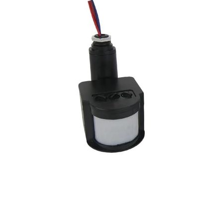 12V Motion Sensor 220V/110V PIR Movement Detector Automatic Infrared Wall Timer Outdoor 24V LED Motion Sensor Light Switch(Black-24V)