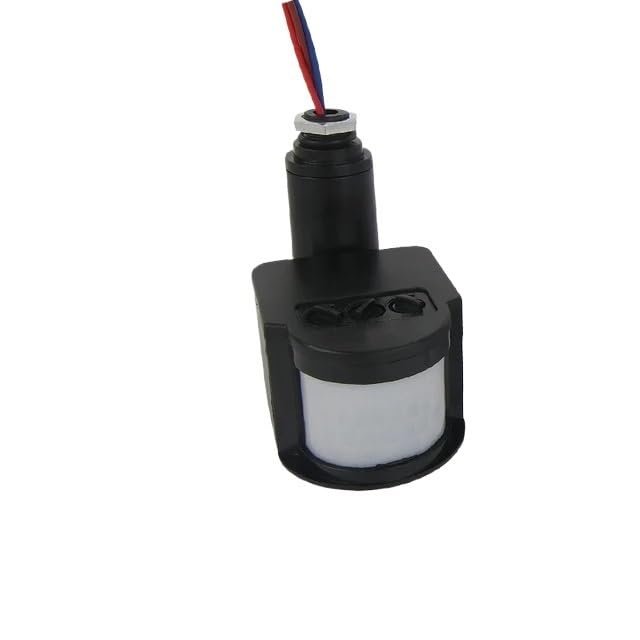 12V Motion Sensor 220V/110V PIR Movement Detector Automatic Infrared Wall Timer Outdoor 24V LED Motion Sensor Light Switch(Black-24V)