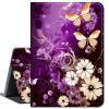 for iPad Pro 11 Inch Case 2024 5th Generation (M4),Slim Lightweight Smart Shell Stand Cover with Auto Wake/Sleep for iPad Pro 11 Inch Case 2024 M4(Model: A2836/A2837/A3006),Purple Flowers view 1