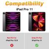 for iPad Pro 11 Inch Case 2024 5th Generation (M4),Slim Lightweight Smart Shell Stand Cover with Auto Wake/Sleep for iPad Pro 11 Inch Case 2024 M4(Model: A2836/A2837/A3006),Purple Flowers view 2