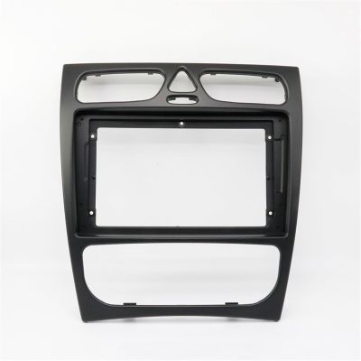 AYYDXRK 9" Car Radio Fascia Compatible with Mercedes Benz C-Klasse W203 CLK-klasse W209 G-klasse W463 Vito Viano W639 Frame Dashboard Mount Trim Install Mount Kit(Frame)