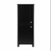 ARS Concepts 16 Bathroom Storage Cabinet, Freestanding with Adjustable Shelves, Black view 1