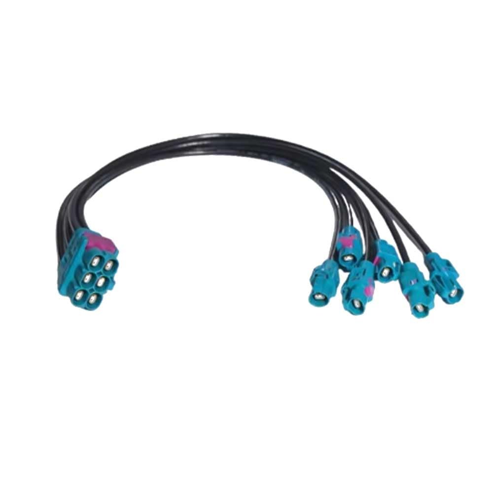 keisnoaja E6K10A-1CAZ5-Z Female to E6K10A-1CAZ5-Z Female H-MTD Ethernet Cable GG2Speed251 (E6K10F-1CAZ5 to E6K10A-1CAZ5*6, 4M)