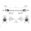 keisnoaja E6K10A-1CAZ5-Z Female to E6K10A-1CAZ5-Z Female H-MTD Ethernet Cable GG2Speed251 (E6K10F-1CAZ5 to E6K10A-1CAZ5*6, 4M) view 2