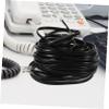 HOMSFOU 5pcs Landline Phone Cord Replacement Telephone Wire Black Extension Cord Phone Cable for Home Office view 2