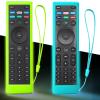 2Pack Case for Vizio TV Remote, Cover Compatible with Vizio Smart TV Remote Control XRT136 / XRT140 Silicon Universal Sleeve Skin Glow in The Dark Blue Green view 1
