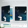 Case for 6.8" Kindle Paperwhite (11th Generation-2021) and Kindle Paperwhite Signature Edition PU Leather Slim Smart Cover with Auto Wake/Sleep for Kindle Paperwhite 2021 E-Reader,Rabbit Moon view 4