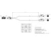 keisnoaja E6K10A-1CAZ5-Z Female to E6K10A-1CAZ5-Z Female H-MTD Ethernet Cable GG2Speed251 (E6K10B-1CAZ5 to E6K10A-1CAZ5*2, 2M) view 2