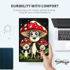 Case for 6.8" Kindle Paperwhite (11th Generation-2021) and Kindle Paperwhite Signature Edition PU Leather Slim Smart Cover with Auto Wake/Sleep for Kindle Paperwhite 2021 E-Reader,Art Mushrooms view 3