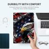 Case for 6.8" Kindle Paperwhite (11th Generation-2021) and Kindle Paperwhite Signature Edition PU Leather Slim Smart Cover with Auto Wake/Sleep for Paperwhite 2021 E-Reader,American USA Flag Eagle view 3