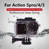 Action Camera Waterproof Case for DJI Osmo Action 5 Pro Action 4/3,60M Underwater Protective Housing Shell Case Transparent Diving Cover Cage for Osmo Action 5 Pro/4/3 view 2