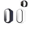 (2 Pack) Case for Xiaomi Smart Band 9 Global Version (2024) 1.62" Amoled Display, Hard PC Screen Protector,9H Tempered Glass Ultra-Thin Full-Coverage Shockproof Bumper,Transparent&Blue. view 1