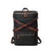 ROROR Backpack for Men Waxed Canvas Mens Travel Rucksack Outdoor Backpack Male Travel Laptop Backpack(Khaki) view 3