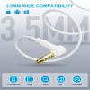 [2 Pack] for Apple Wired Earbuds, 3.5mm Headphones with Microphone 90 Degree Design Clear Call HiFi Stereo Volume Control Earphones for PC Laptop Radio Kindle view 4