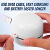 GSHLGAO Desktop Vacuum Cleaner USB Charging with Vacuum Nozzle Cleaning Brush, cuteofficedeskaccessories Detachable Design & Portable Mini Table Dust Vaccum Cleaner Crumbs, view 4