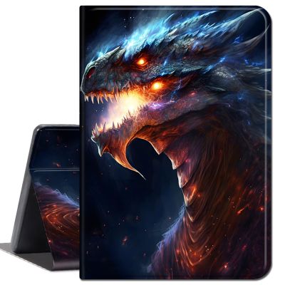 Case for iPad mini 4,Slim Lightweight Smart Shell Stand Cover with Auto Wake/Sleep for iPad mini 4 (2015 Release),Flame Dragon