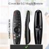 2Pack Case Cover for LG Remote MR20GA MR19BA MR18BA MR650A MR600, Silicone Skin Sleeve for LG Smart TV Magic Remote Control Glow in The Dark Green Blue view 2