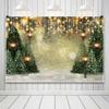 12x10ft Merry Christmas Backdrops for Photography Xmas Trees Streetlamp Bokeh Snowfield New Year Party Winter Backgrounds Photobooth Props Baby Shower Kids Portrait Photo Studio Decor view 3