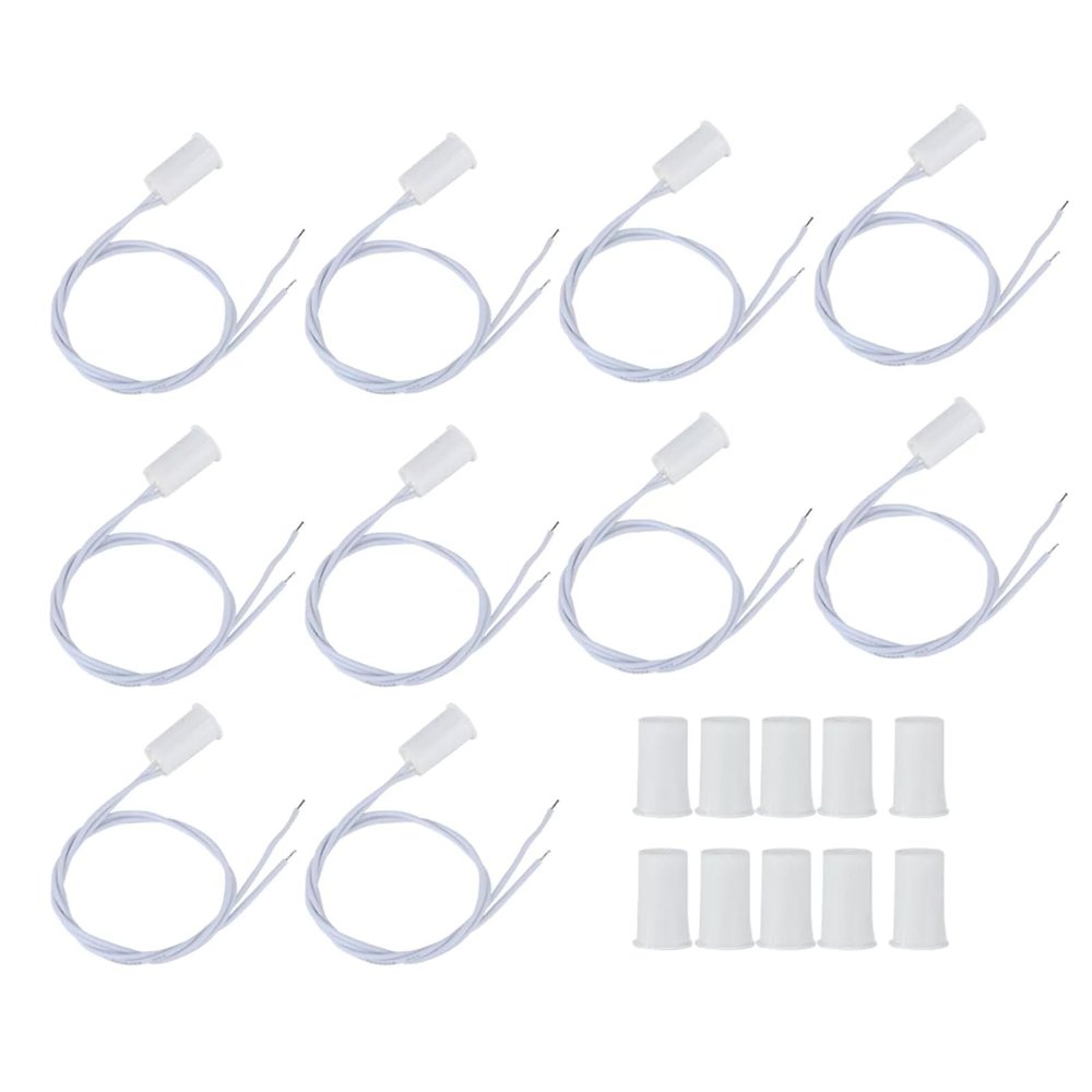 Magnetic Reed Switch Recessed Wired Door Window Alarm, Magnetic Door Switch, 10PCS