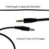 YASHALY 3.5mm and 7.1mm U174 Conversion Cable for U94 PCI PTT Adapter, Tactical Headset Accessory view 3