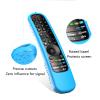3Pack Case Cover for LG Magic Remote 2021-2024, Silicone Skin Sleeve for LG Smart TV Remote Control MR24GN MR23GA MR22GA AN-MR21GA Glow in The Dark Blue Green Red view 4