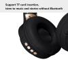 Bluetooth Headset, Wireless On-Ear Headphones, Kids Headphones, Wired and Wireless-Mode, Noise Reduction, Stereo, Foldable, Adjustable Headband, 3.5mm Plug, for School, Home, Work view 3