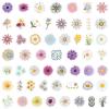 110PCS Cute Daisy Stickers Beautiful Flower Sticker for Water Bottles Laptop Luggage Journaling, Eikecy Plants Stickers Waterproof Vinyl Decals for Kids Teens Adults view 4