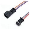 Chunsu 1 Pc 3 Pin Stereo Connector Wiring Harness Speaker Tweeter Atmosphere Light Treble Plug Pigtail for 1-968700-1 1C0973119B(3P Female,1Pc) view 2