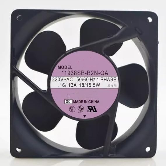 11938MB-B2N-QA 120X120X38MM 220V 0.16/0.13A 18/15.5W Cooling Fan