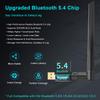 Hakimonoe Long Range Bluetooth 5.4 Adapter for PC, Wireless USB Dongle External Antenna for Windows 11 10 8.1 7 Linux Laptop Desktop Computer, Pair with Bluetooth Headset Speaker Mice Keyboard Printer view 2