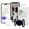 GPS Tracker for Dogs, Mini GPS Cat Tracker, IPX8 Waterproof GPS Tracker for Cats with Holder, No Monthly Fee, Work with Apple Find My(iOS Only), Smart Trackers for Dogs Finder Trackers Pets(Black) view 1