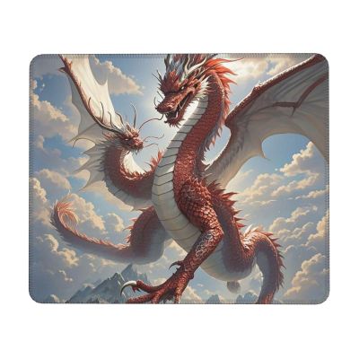MousePad Small MouseMat with Anti-Slip Rubber Base Chinese Dragon MousePads for Man Woman Computer Mousepad for Wireless Mouses Keyboard Mat Gaming Desk Pad for Home