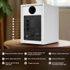Sanyun SW205 4" Bookshelf Speakers | Immersive HiFi Audio with Virtual Surround | Flagship DAC/DSP Engine | Geometric Diffusion Cabinet | 80W, Bluetooth 5.4/Optical/AUX Inputs, Wireless Remote, White view 4