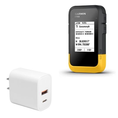 BoxWave Charger Compatible with Garmin eTrex SE - PD miniCube (20W), 20W PD USB Type-C Wall Charger - Winter White