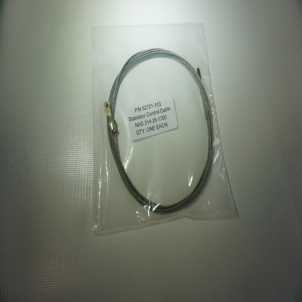 Cable FWD Stabilator,LH Piper Aircraft for Airframe P/N 62701-113