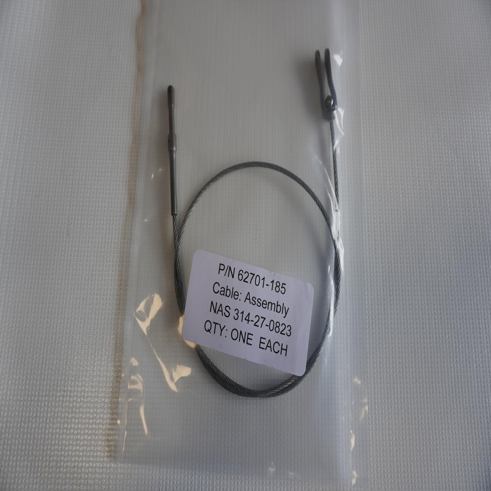 Cable Assembly by Piper Aircraft for Airframe P/N 62701-185 Cable Assembly Aircraft Part
