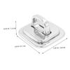 HOMOCONO Laptop Lock Combination Cable Lock Anchor Security Plate for Keyed Cable view 2