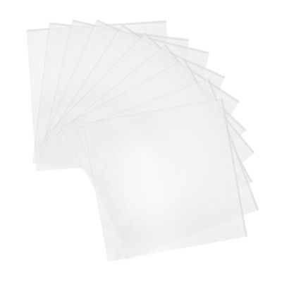 ABOOFAN 10pcs Record Outer Sleeves Self-Adhesive Album Clear Protective for Records Prevent Scratches Tears for Collectors Storage
