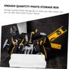 HOMOCONO 5pcs Plastic Photo Storage Box Sealing Cards Postcards Box Multi-functional Desktop Organizer for Small Parts Jewelry Electronic Components view 2