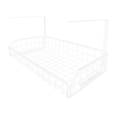 KOMBIUDA under Desk Cable Organizer Tray Large White Wire Storage Rack for Efficient Cable Management Practical and Sturdy Cord Organizer for Office and Home Use