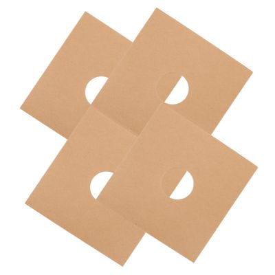 PRETYZOOM 4pcs Vinyl Record Case Kraft Paper Vinyl Record Sleeves Thick Cardboard Protector for Safe Storage Ventilated Design for Air Circulation for