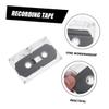 KONTONTY 4pcs Blank Audio Cassette Tapes for Recording DIY Retro Voice Messages Music Includes Case for Easy Organization view 4