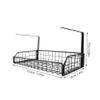 CHILDWEET Under Desk Cable Management Tray Easy Install Wire Organizer for Home Office Compact Storage Rack for Cables Power Strips and Chargers Black Large view 2