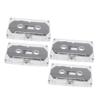 FELTECHELECTR 4pcs Blank Cassette Tapes for Recording Empty Audio Tapes Transparent Cases for Music and Speech Recording DIY Projects and Retro Gifts view 1