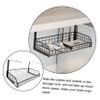 FONDOTIN under Desk Cable Organizer Tray No-drill Wire Management Rack for Efficient Cable Storage Compact Design Easy Installation Office and Home Use view 2
