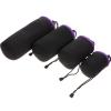 BRIGHTFUFU 4pcs Thick Elastic Camera Lens Case Scratch-resistant Pouch for Professional Hobbyist view 1