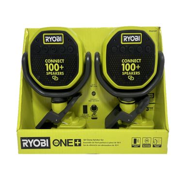 RYOBI 18V ONE+ Verse Clamp Speaker Set (Renewed)