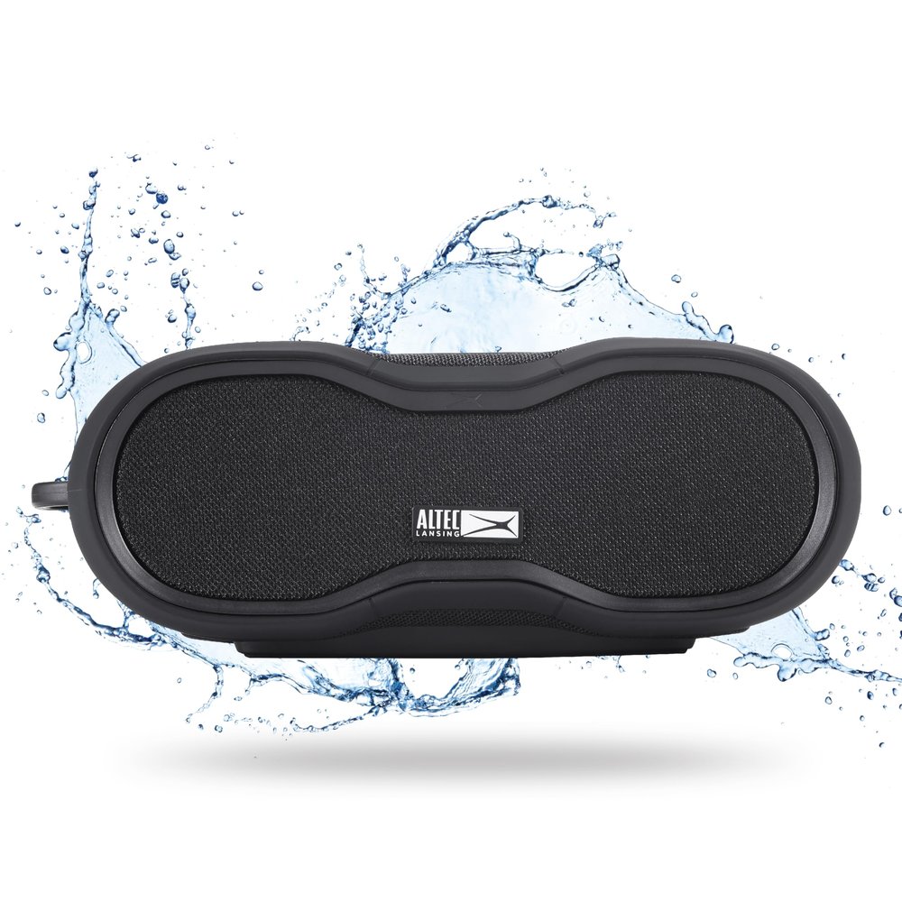 Altec Lansing - BoomJacket Wireless Bluetooth Speaker, Magnetic Waterproof Speaker, IPX7 Outdoor Speaker with 24H Playtime, Portable Speaker with Carabiner, Mountable, Quick Charge
