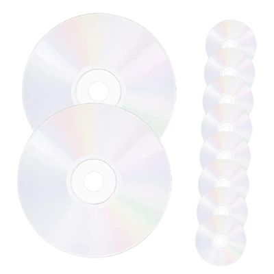 HOOTNEE 20pcs Transparent Cd Discs for Home Decoration Creative Wall Art and Crafting for Parties and Writing Clear Decorative Discs for Teens Projects